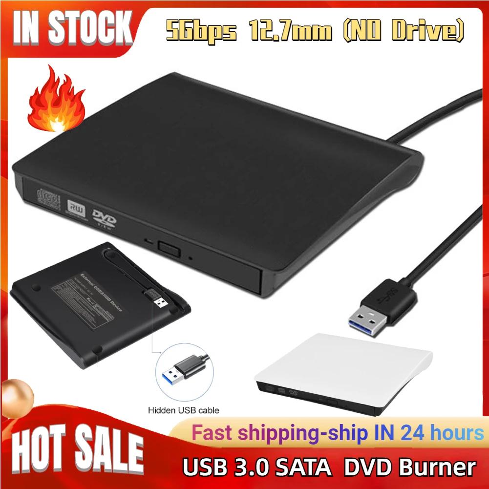 DVD CD-ROM RW  ̺ ̽ ABS 5Gbps 12.7mm USB 3.0 SATA  Ŭ, Ʈ ǻ ׼ ̺ 